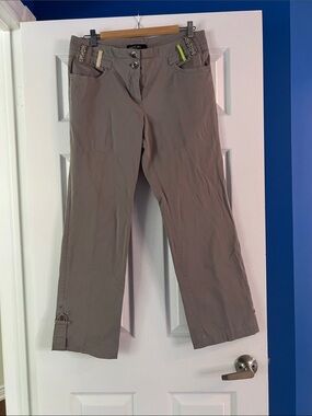 Marc Cain Women’s Taupe Chinos with Decorative Waist Details